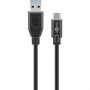 Goobay | USB-C cable | Male | 9 pin USB Type A | Male | Black | 24 pin USB-C | 3 m - 2